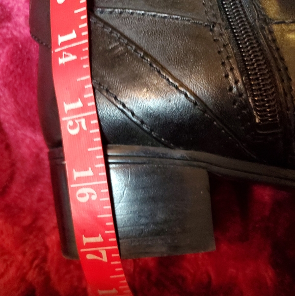 BANDOLINO "BDCARMINE" BLACK LEATHER KNEE BOOTS - Picture 10 of 14